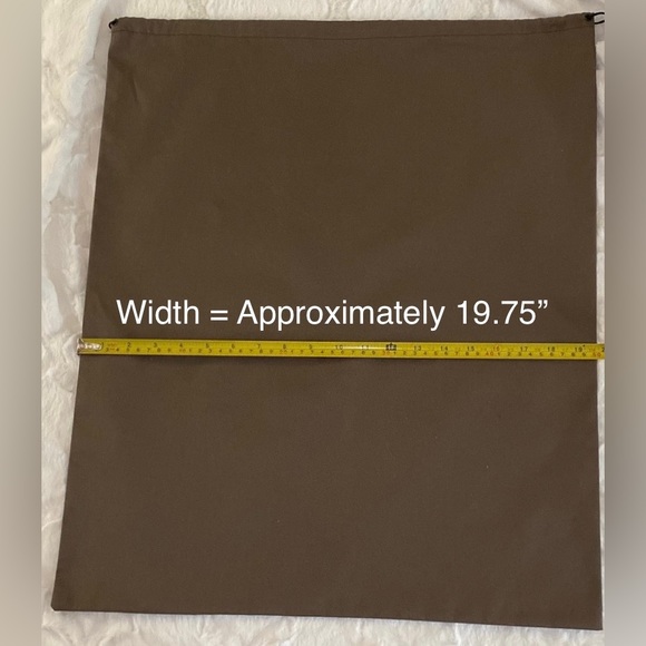 NADA SAWAYA Logo Drawstring Purse Dust Bag 23.75” x 19.75” - Picture 4 of 5